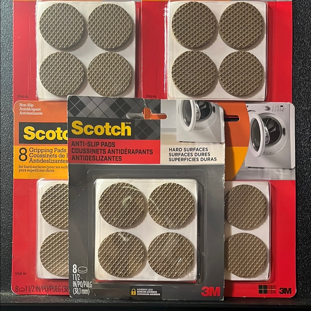 Brown Anti-Slip Pads for Hard Surfaces